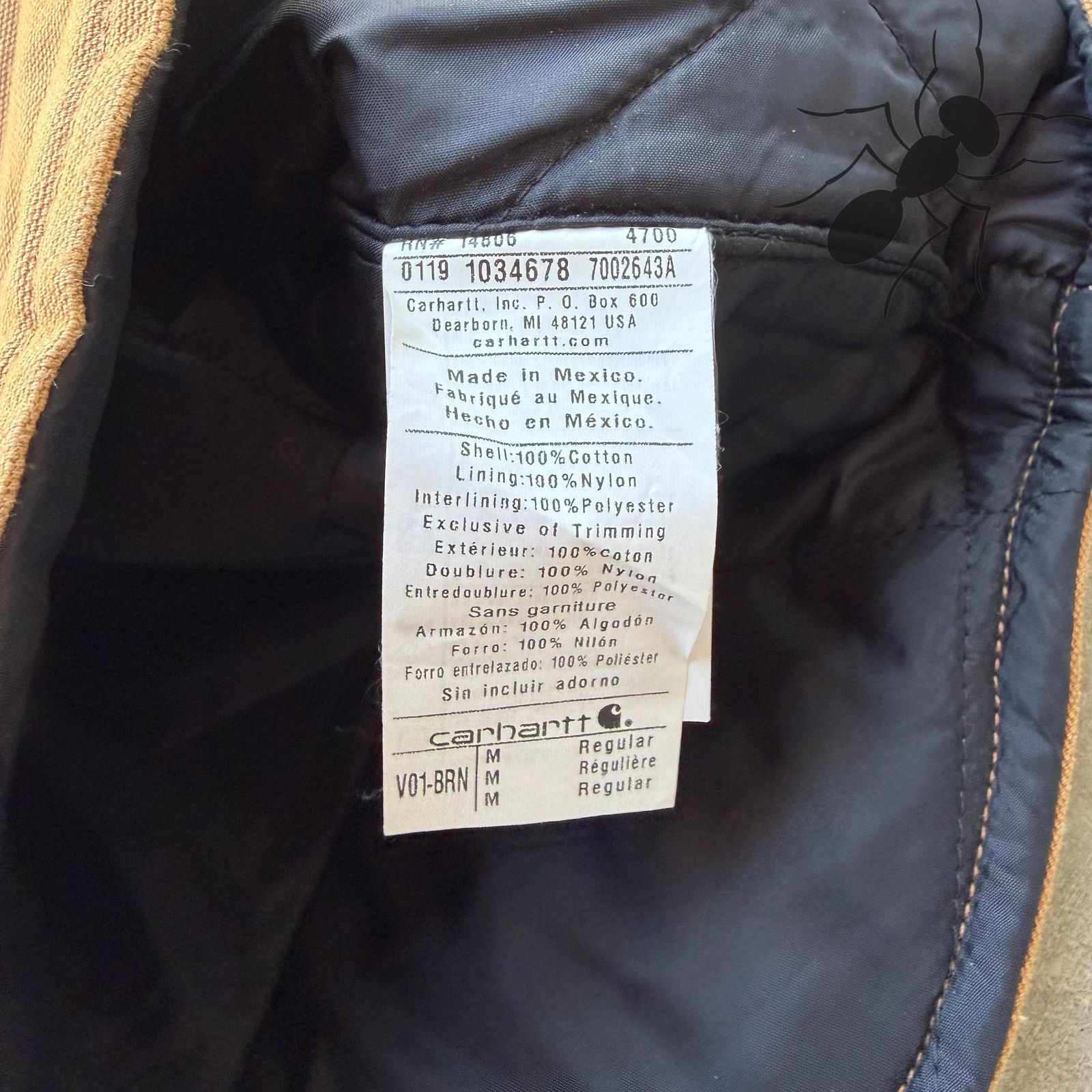 Carhartt × Vintage Carhartt V01 brown work wear vest Size US M / EU 48-50 / 2 - 4 Thumbnail