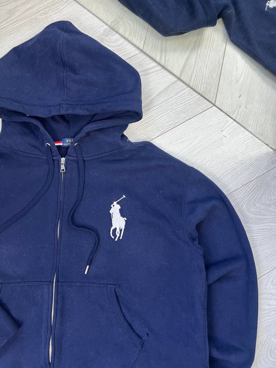 Polo Ralph Lauren × Vintage Vintage Polo Ralph Lauren USA Zip UP Hoodie Y2K Size US XL / EU 56 / 4 - 2 Thumbnail