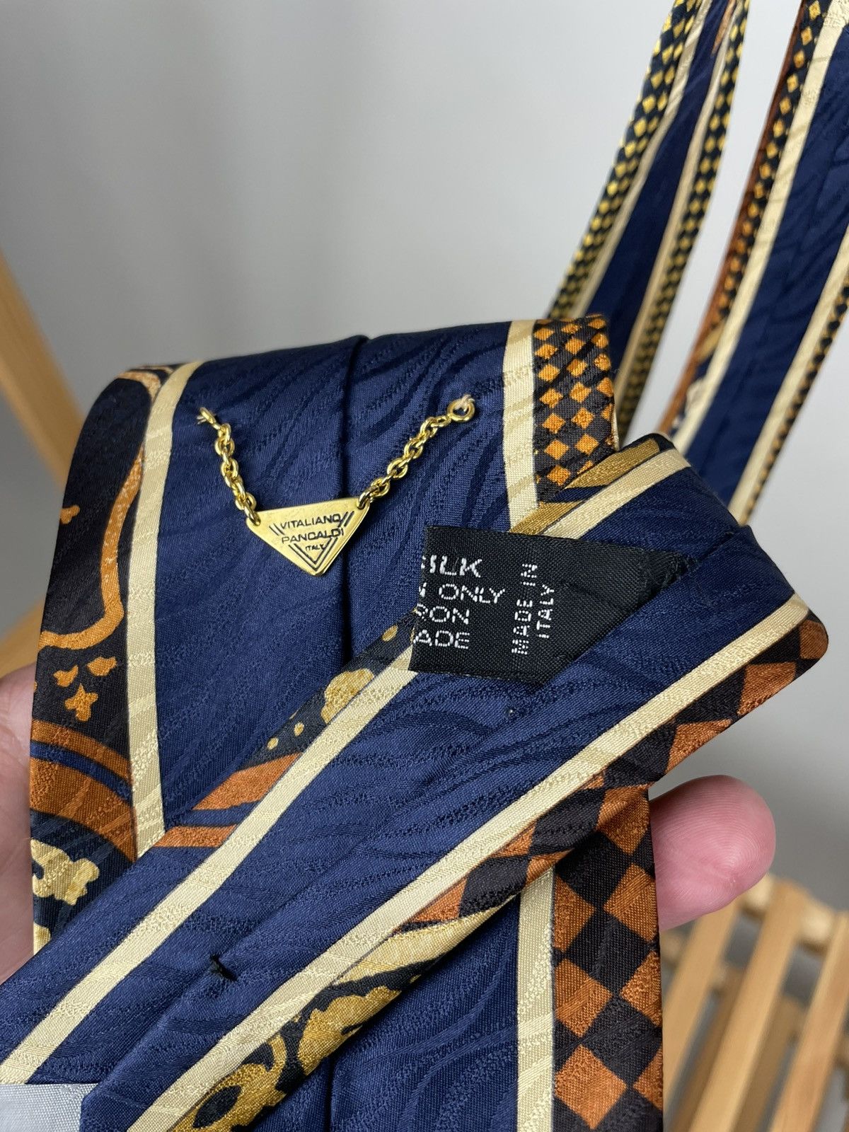 Vitaliano Vitaliano pancaldi italy silk tie luxury Size ONE SIZE - 3 Thumbnail