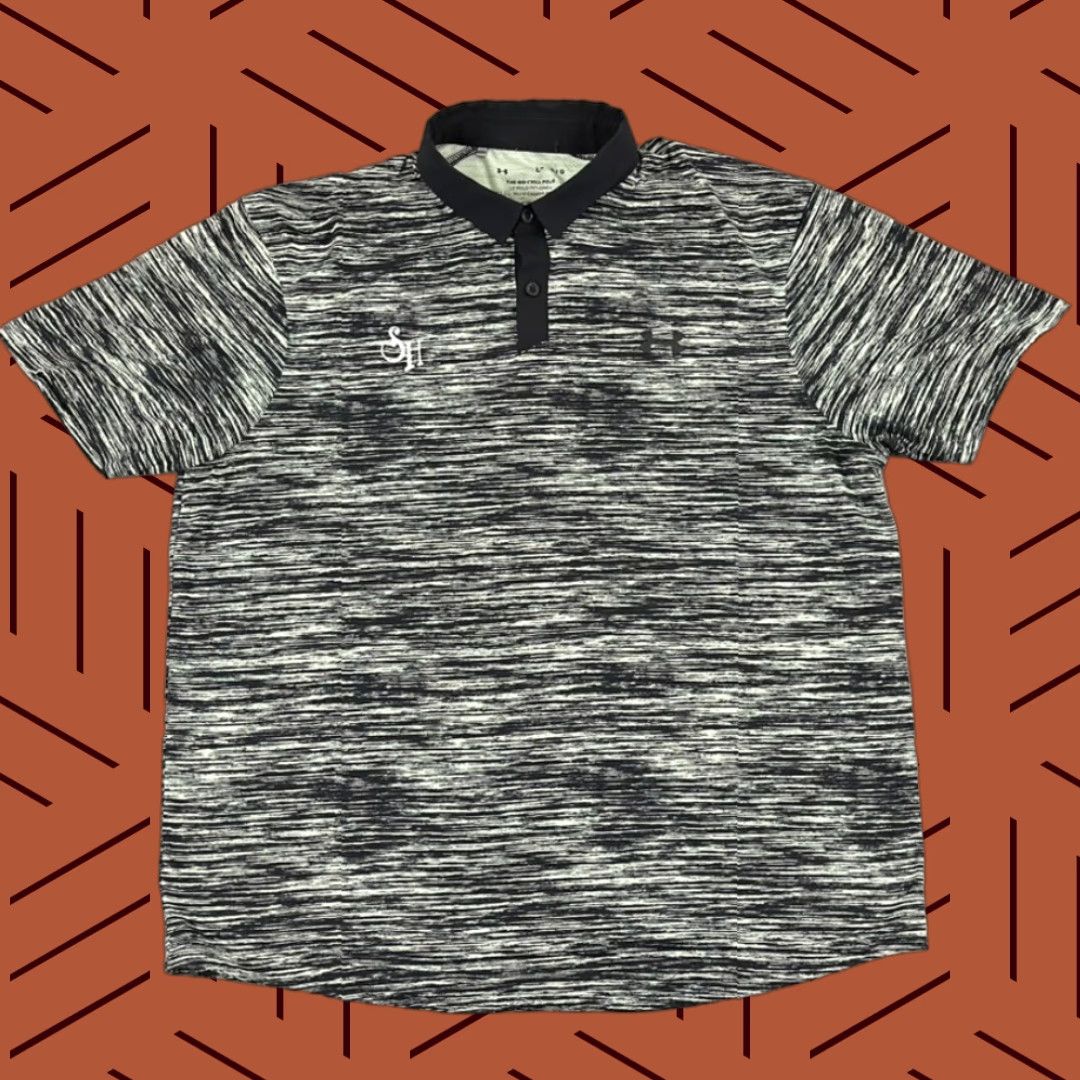 Under Armour VINTAGE UNDER ARMOUR Polo Shirt Mens Large ISO-CHILL Golf Performance Sport Green Black Size US L / EU 52-54 / 3 - 1 Thumbnail