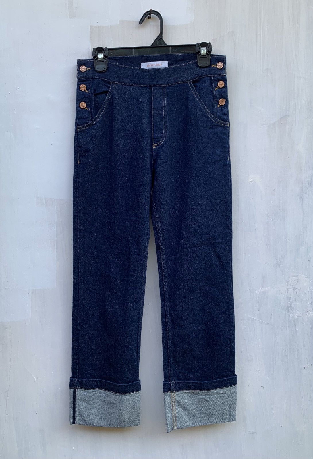 Chloe × See by Chloe × Vintage See by chloe cuffed wide leg jeans pant Size 29" - 1 Thumbnail