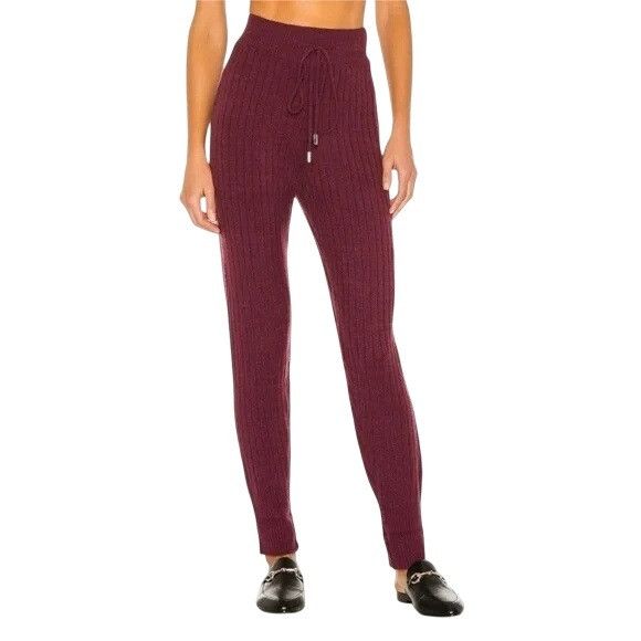 Free People Free People Around The Clock Burgundy Jogger Pants Size 28" / US 6 / IT 42 - 2 Thumbnail