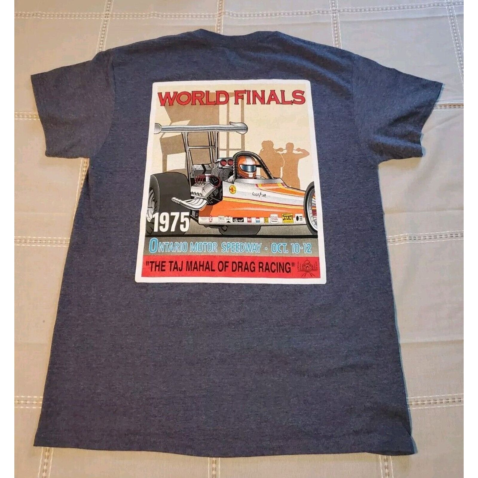 NASCAR Ontario Motor Speedway World Finals Shirt Red Line Drag Race Size US M / EU 48-50 / 2 - 1 Thumbnail