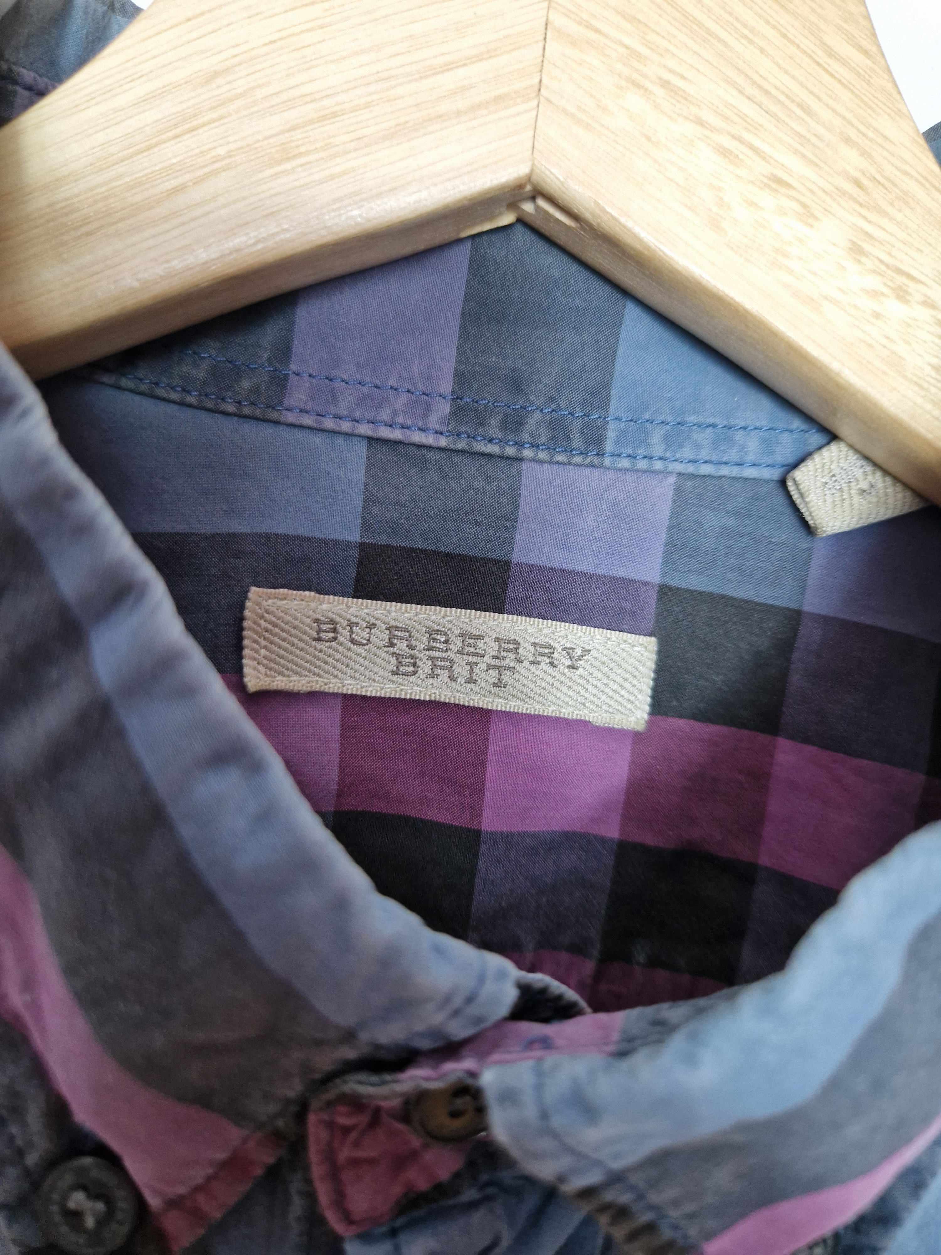 Burberry Burberry nova check purple shirt Size US M / EU 48-50 / 2 - 6 Thumbnail