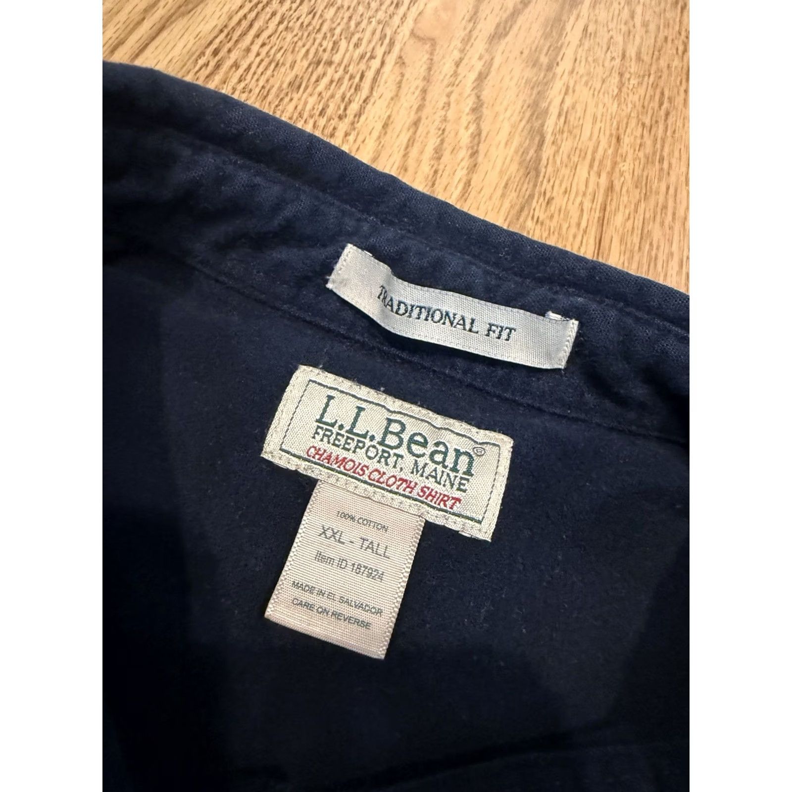 Vintage LL Bean Chamois Shirt Men’s 2XL XXL TALL Traditional Fit Button Up Long Sleeve Size US XXL / EU 58 / 5 - 3 Thumbnail