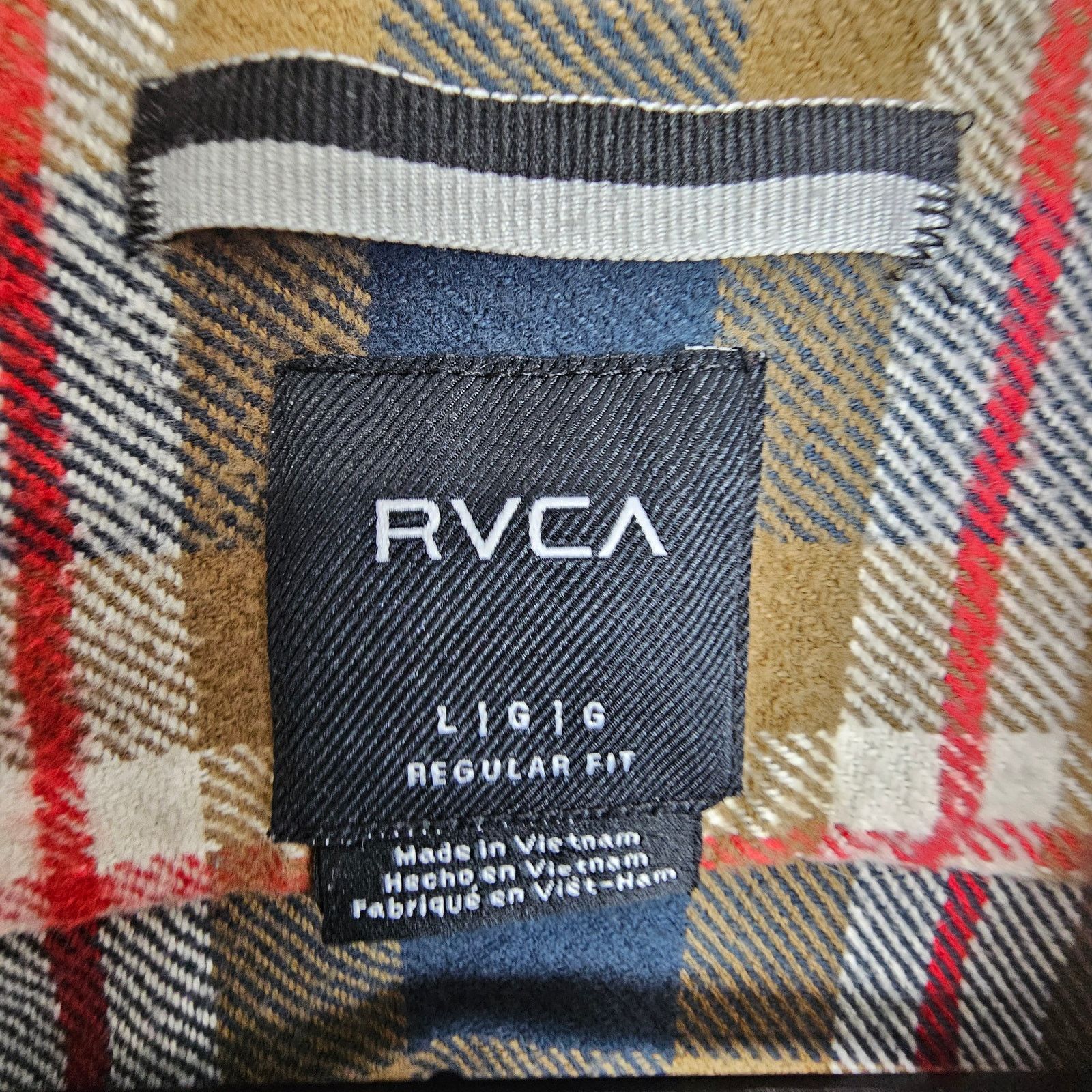 RVCA RVCA Mens Flannel Shirt Plaid Size L Gorpcore Outdoor Grunge Size US L / EU 52-54 / 3 - 6 Thumbnail