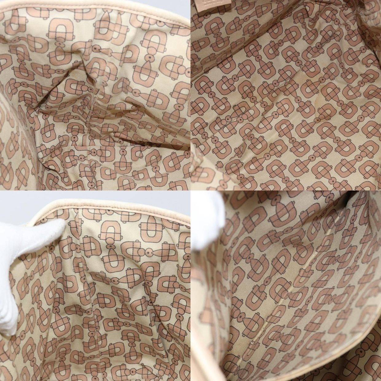 Gucci Gucci GG Canvas Guccissima Tote Bag Beige Size ONE SIZE - 13 Thumbnail