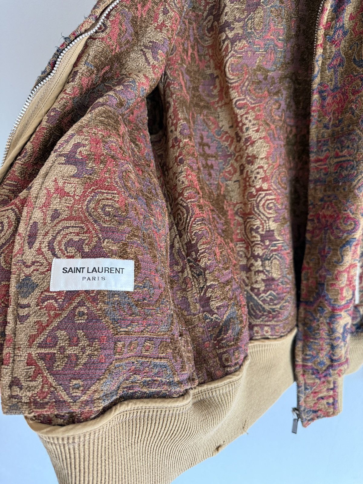 Saint Laurent Paris SAINT LAURENT Tapestry Bomber Jacket (SS17) Size US S / EU 44-46 / 1 - 4 Thumbnail