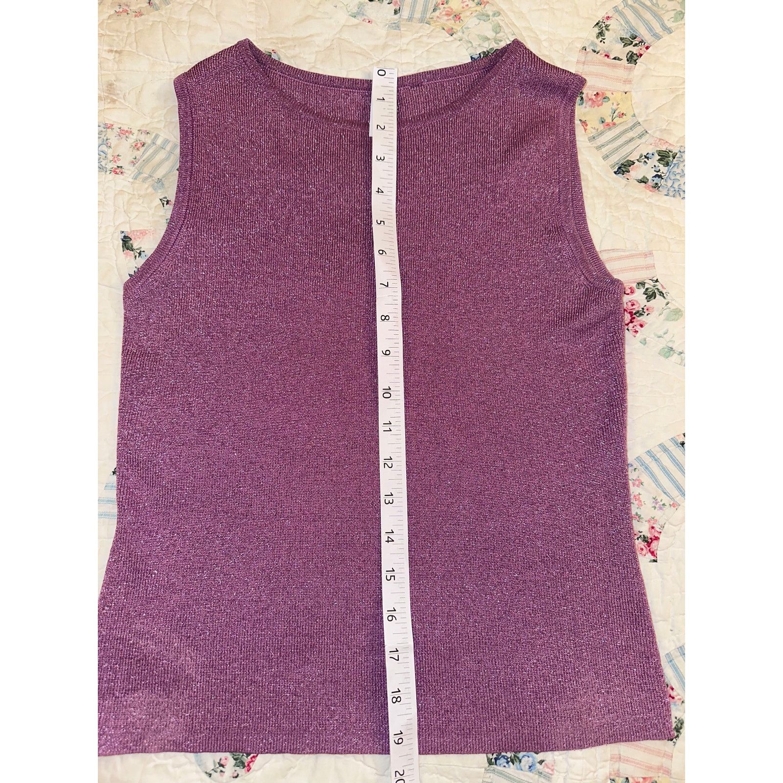Vintage VINTAGE PURPLE CASHMERE SWEATER SET HOODIE + LAVENDER TANK Size S / US 4 / IT 40 - 14 Thumbnail