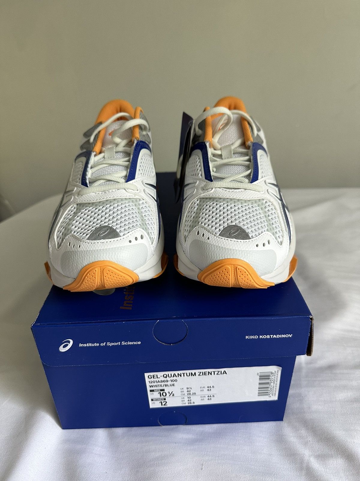 Asics Kiko Kostadinov ASICS GelQuantum Zientzia White/Blue Grailed