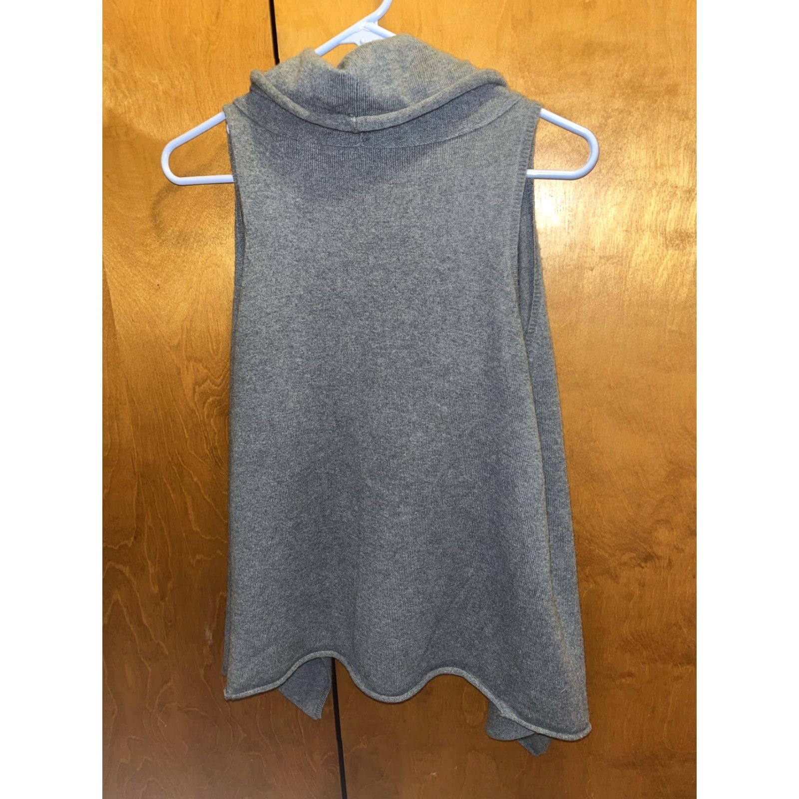 Vintage VINTAGE VKOO Women's Sweater Vest - Grain Cashmere Knit Sleeveless Gray 100% Casual Bohemian Size Small Size S / US 4 / IT 40 - 2 Thumbnail