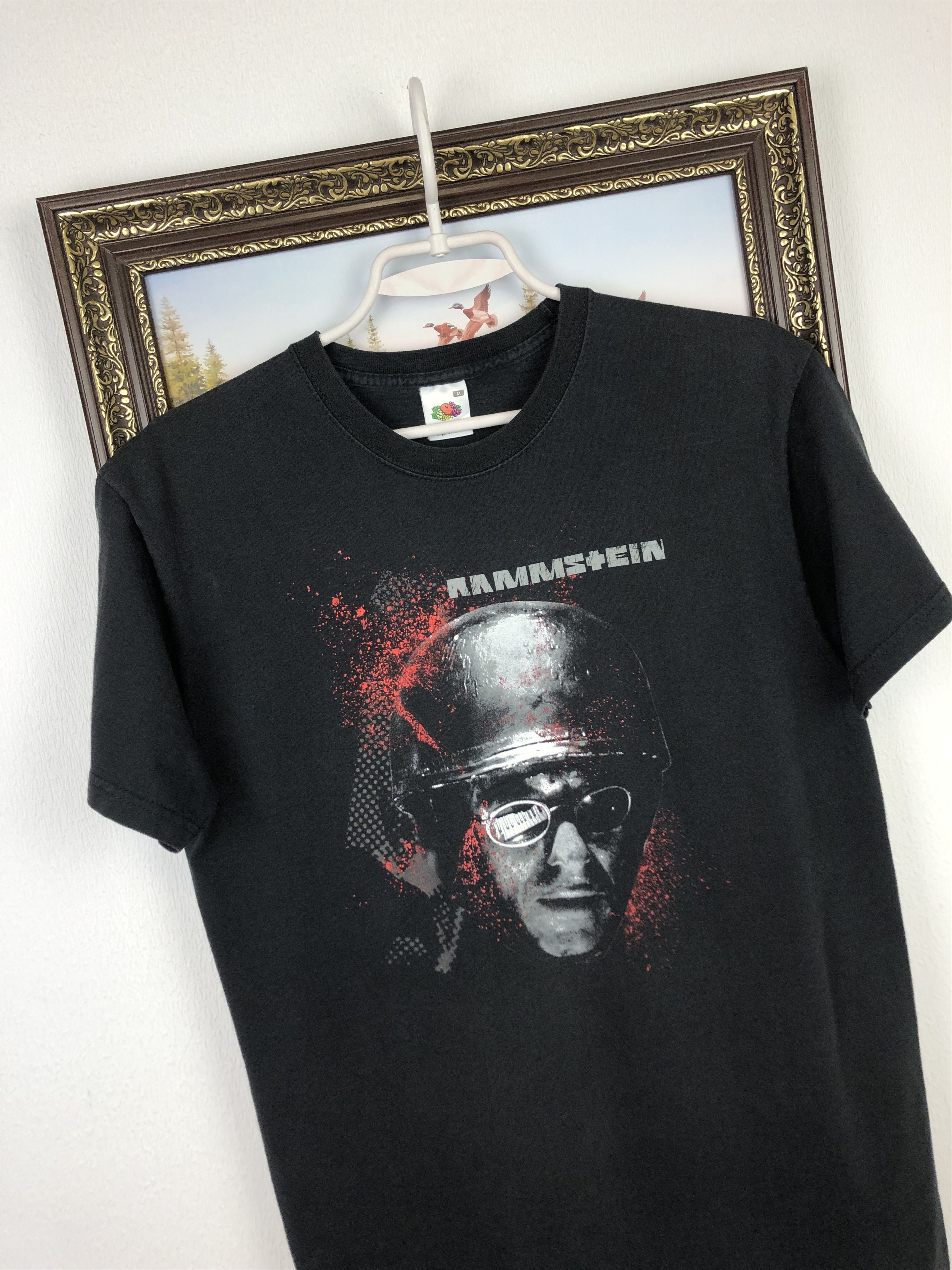 Band Tees Vintage Rammstein Band Shirt Over Print Tee Sex Liebe Black Size US M / EU 48-50 / 2 - 3 Thumbnail