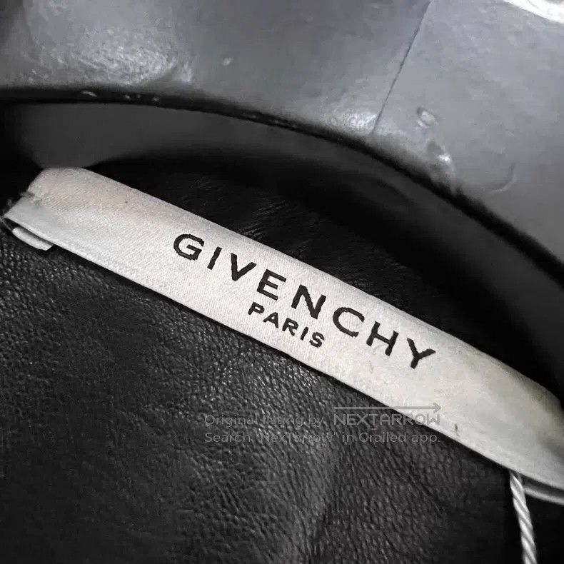 Givenchy Givenchy Size36 Black biker leather jacket Size US M / EU 48-50 / 2 - 2 Thumbnail