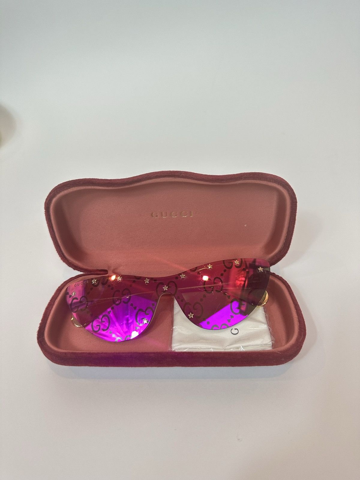 Gucci Gucci Cateye Rimless Sunglasses Size ONE SIZE - 5 Thumbnail