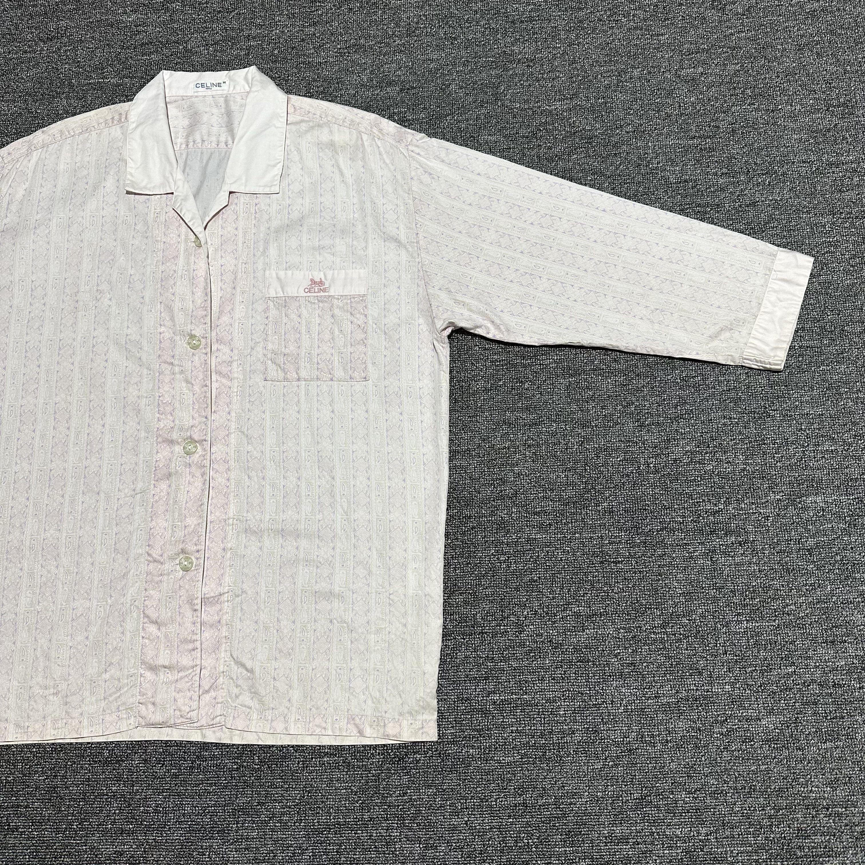 Celine Vintage Celine Button Ups Shirts Size US M / EU 48-50 / 2 - 2 Thumbnail