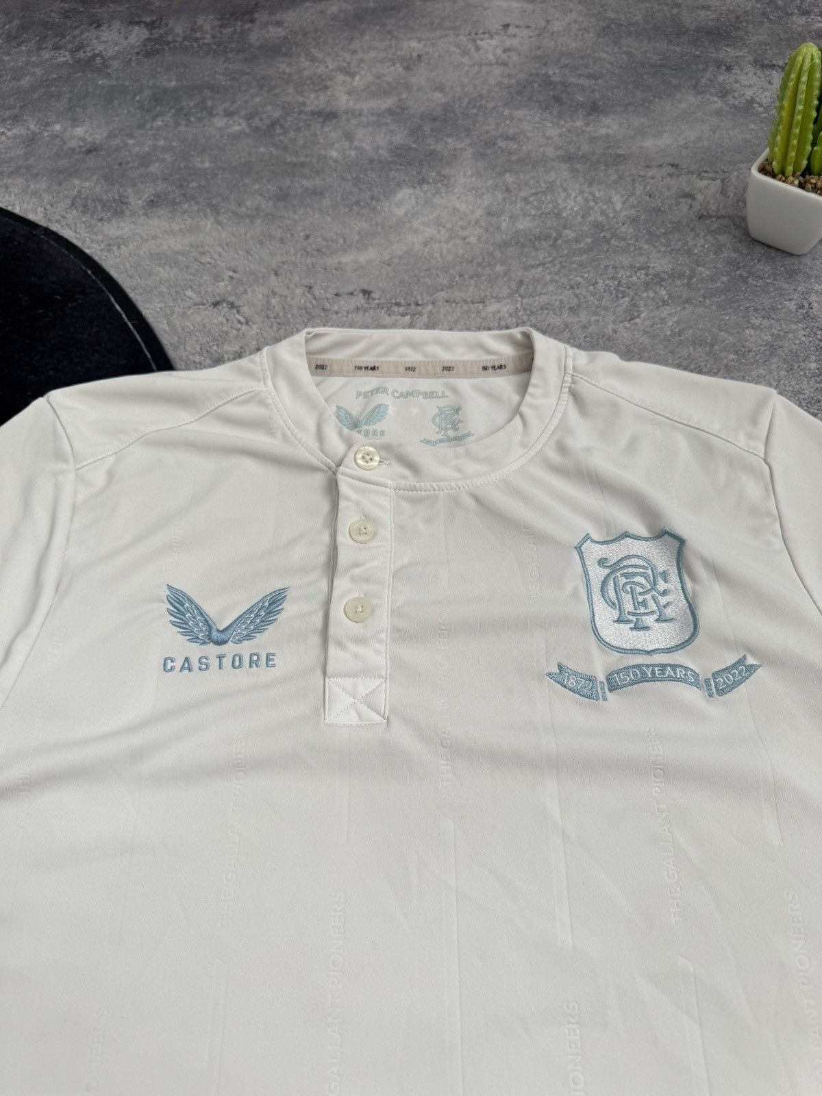 Castore Rangers FC 2021/2022 "The Gallant Pioneers" 150 Years Shirt Size US M / EU 48-50 / 2 - 4 Thumbnail