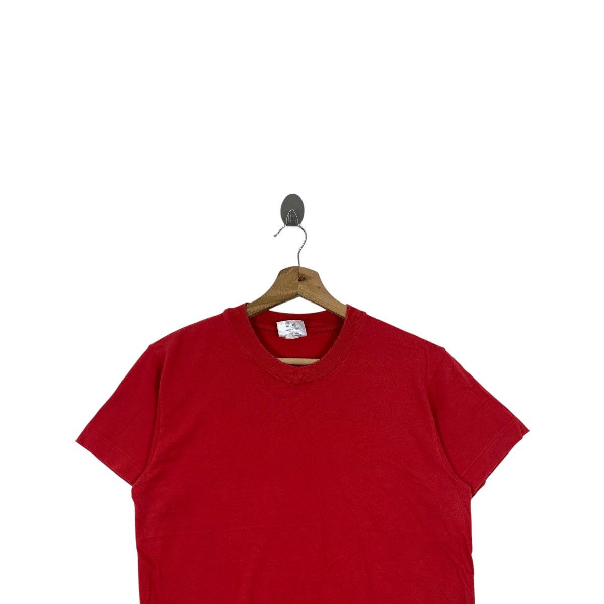 Hanes Vintage SARA LEE JAPAN Collection Minimalist Red Tee Shirt Size L / US 10 / IT 46 - 2 Thumbnail