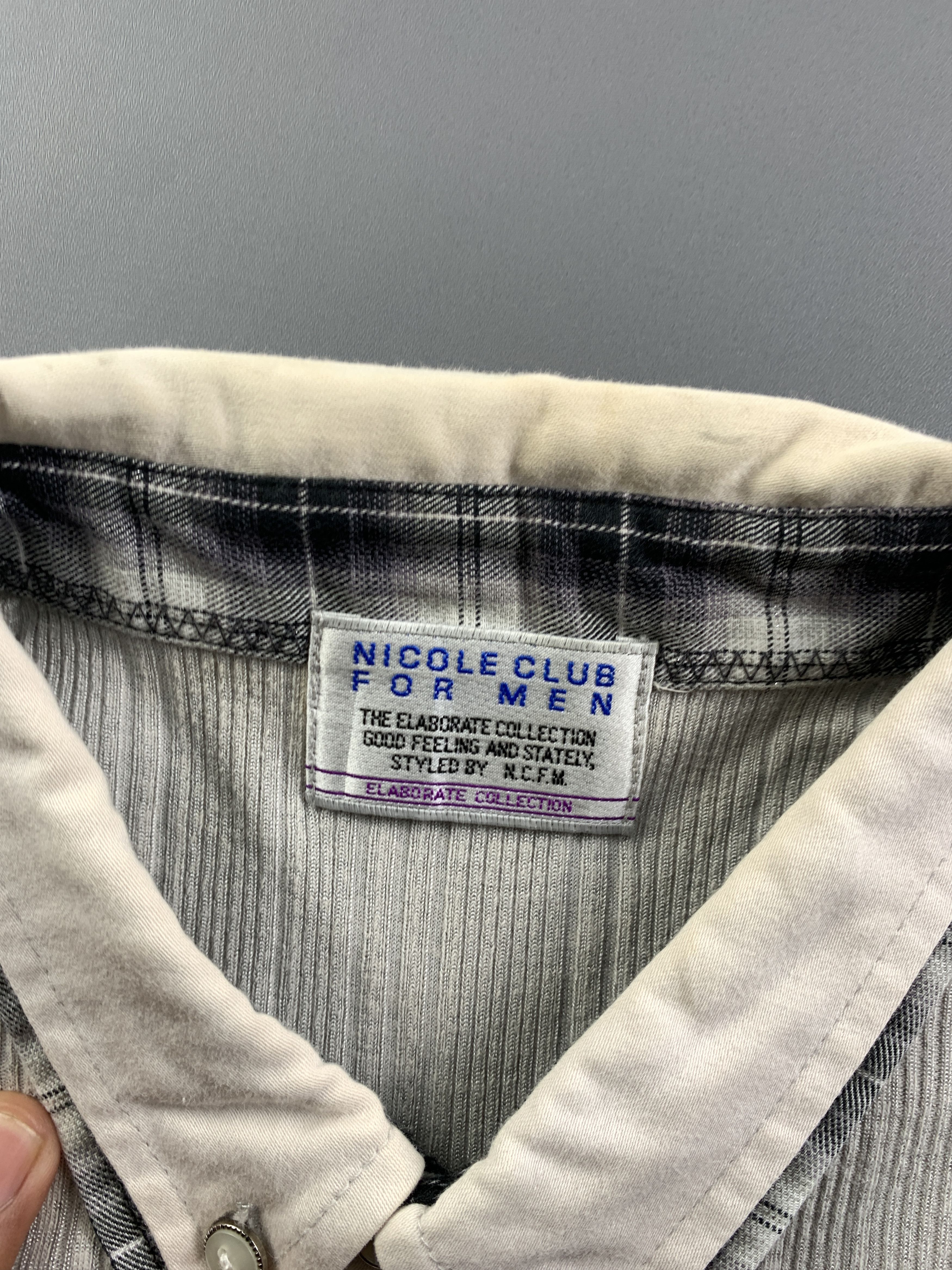Nicole Club Nicole Club For Men Off-white Double Collar Polo (S) Size US S / EU 44-46 / 1 - 5 Thumbnail