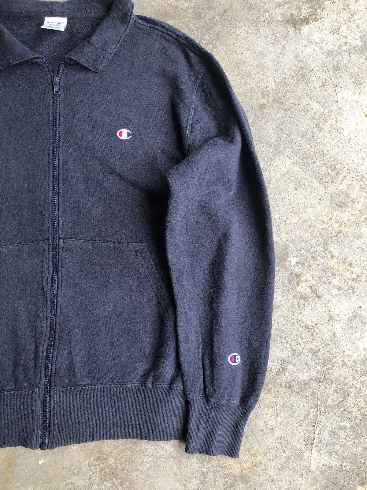 Champion × Vintage Vintage 90s Champion Small Embroidery Logo Zipper Sweater Size US M / EU 48-50 / 2 - 4 Thumbnail