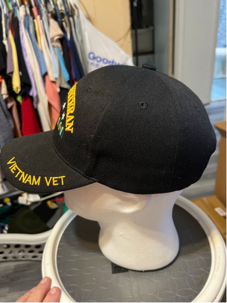 Other Men's U.S. WARRIORS Black Air Force Vietnam Veteran Hat Size ONE SIZE - 2 Thumbnail