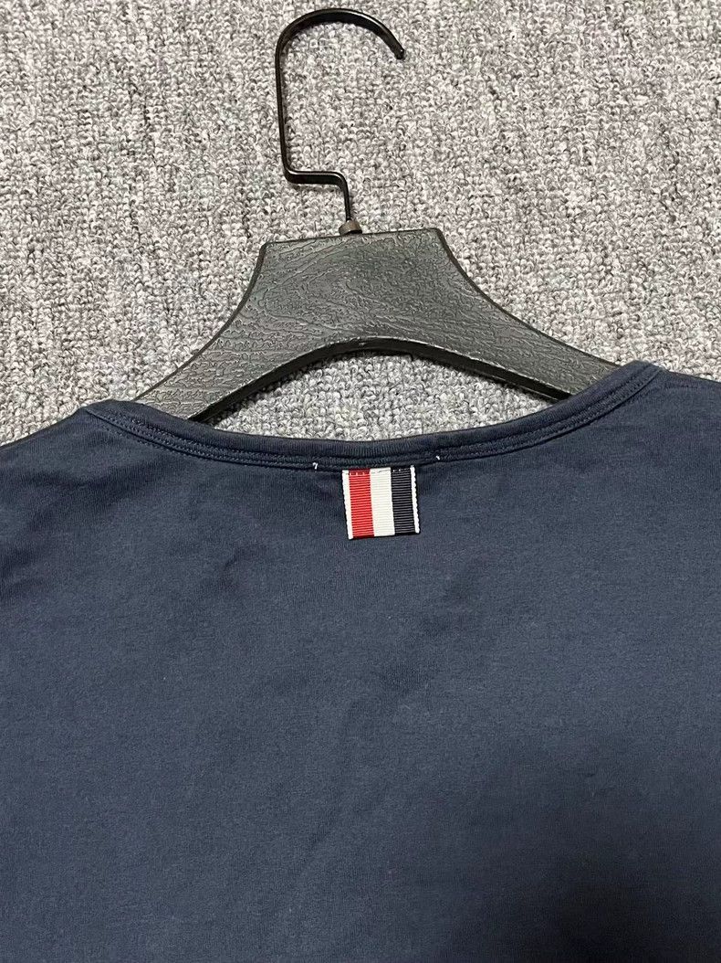 Thom Browne Thom Browne Blue and grey round collar Size US L / EU 52-54 / 3 - 3 Thumbnail