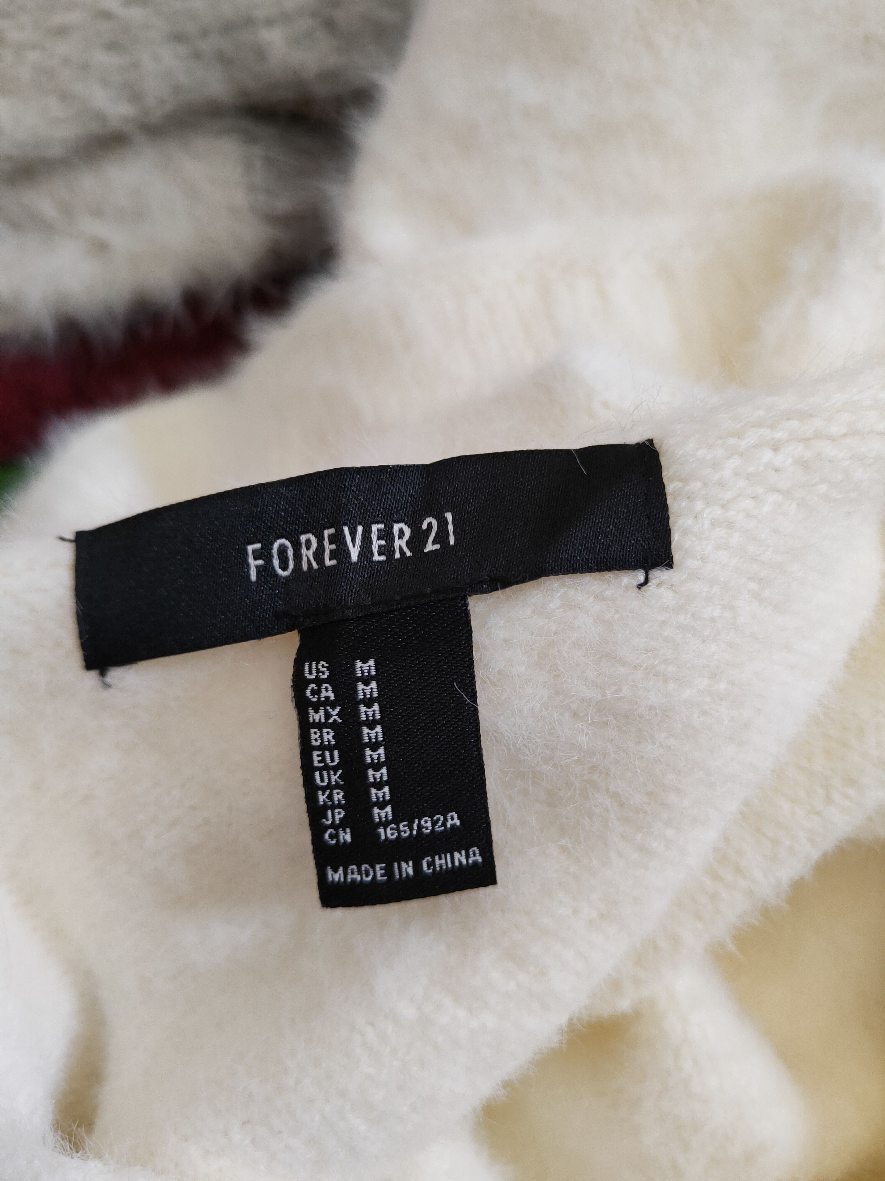 Homespun Knitwear Forever 21 Ivory Shag Shaggy Fur Mohair Knitwear #S2032 Size M / US 6-8 / IT 42-44 - 12 Thumbnail