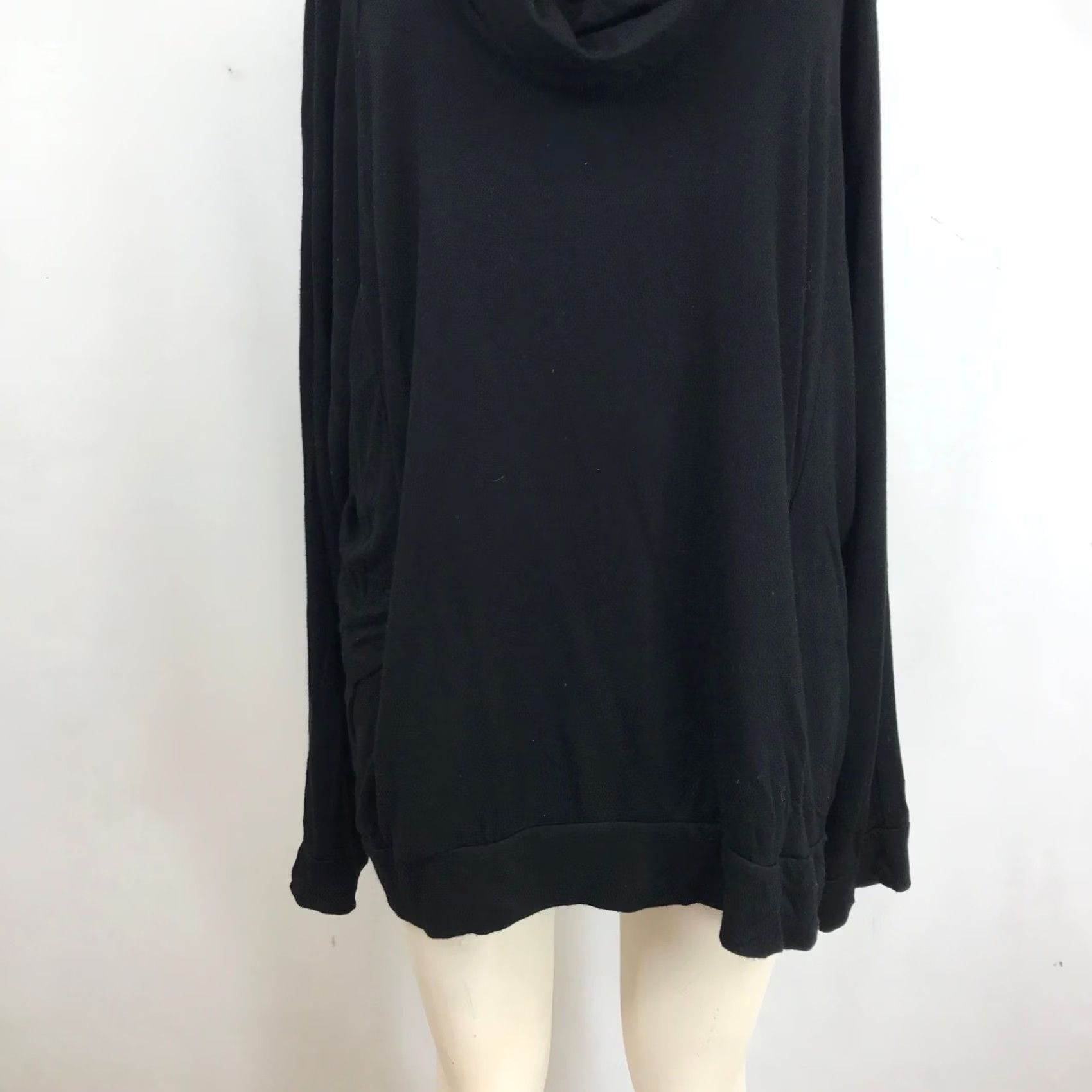 Vintage good hYOUman Black Cowl Neck Tunic Top Long Sleeve Relaxed Fit Womens XL Size XL / US 12-14 / IT 48-50 - 3 Thumbnail