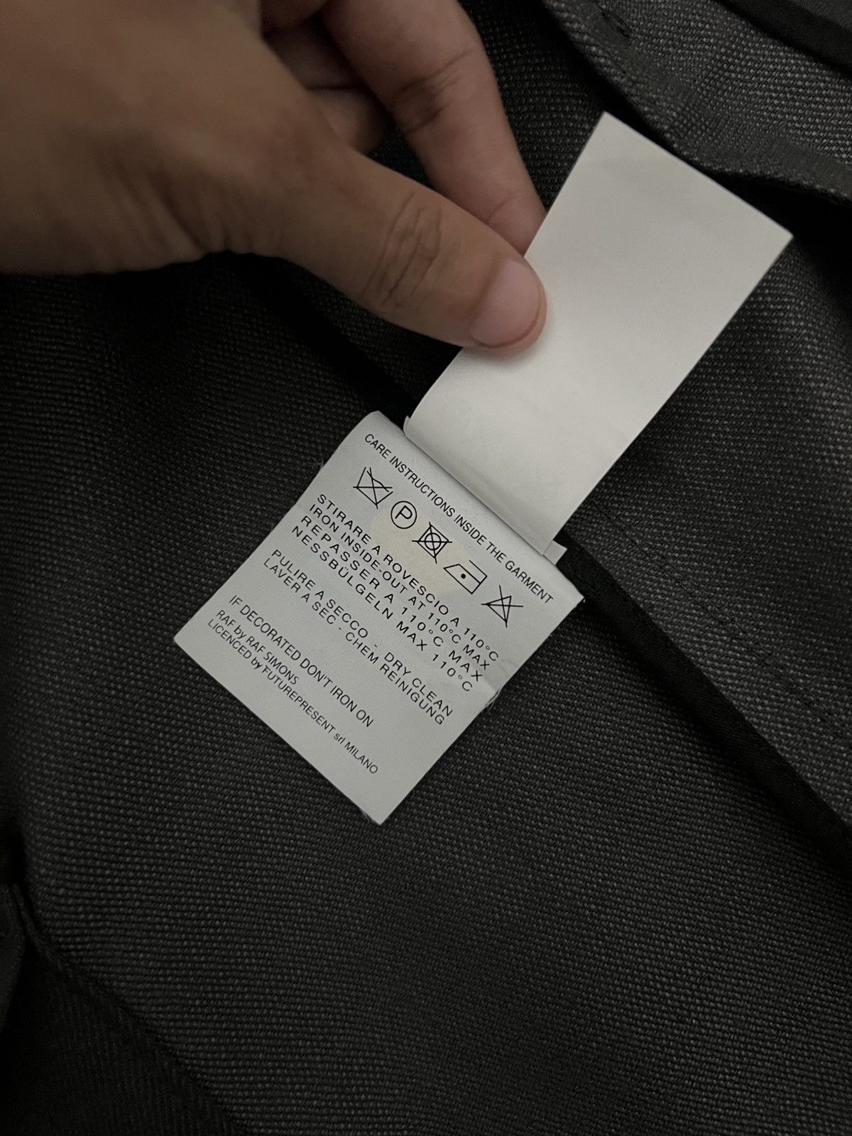 Raf Simons RAF by RAF Simons - Wax Coated Coat Jacket Size 46R - 13 Thumbnail