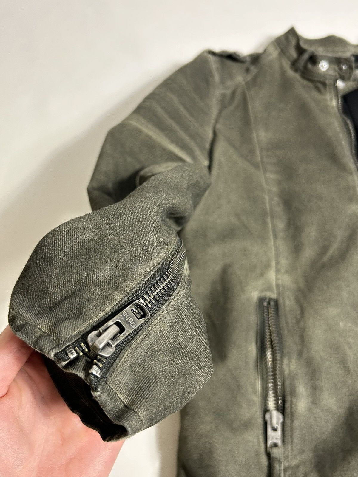 tigha Tigha Moto Avant garde leather jacket (Rick owens style) Size US L / EU 52-54 / 3 - 4 Thumbnail