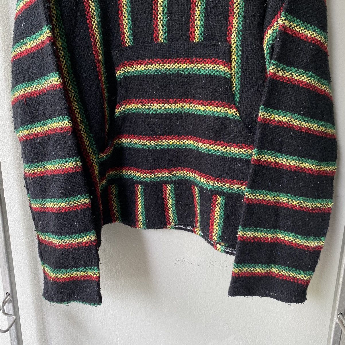 Vintage Black Rasta Striped Baja Hoodie Size US L / EU 52-54 / 3 - 3 Thumbnail