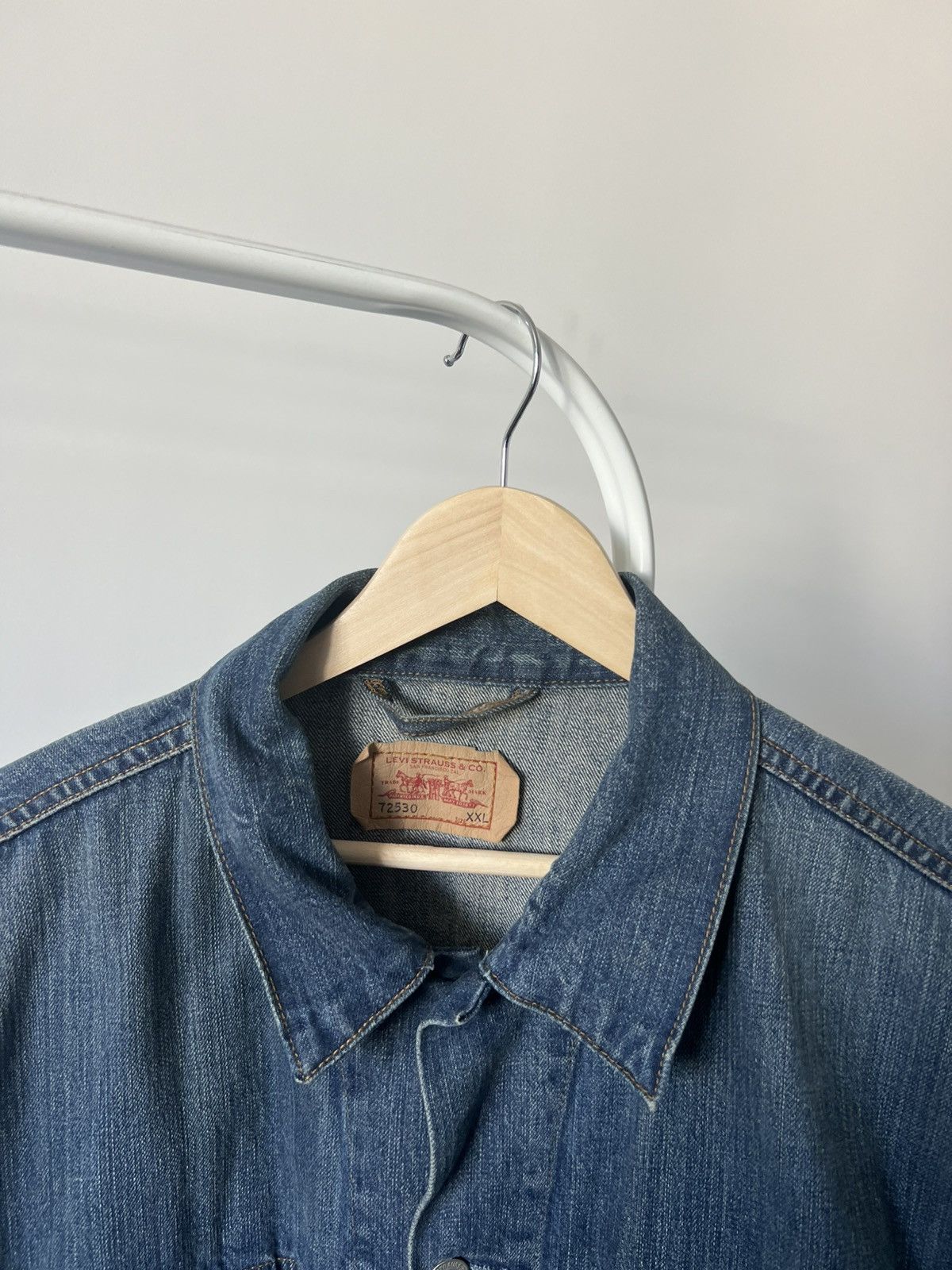 Levi's Vintage Levis Usa Trucker Denim Levis Jeans Jacket XXL Size US XXL / EU 58 / 5 - 7 Thumbnail