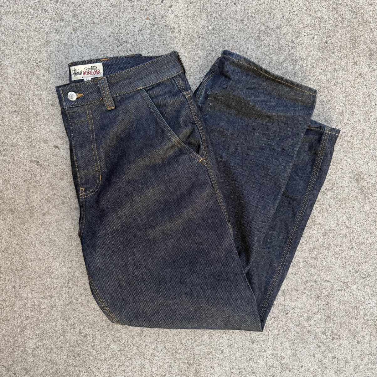 Stussy Japanese Selvedge Raw Denim Carpenter Pants