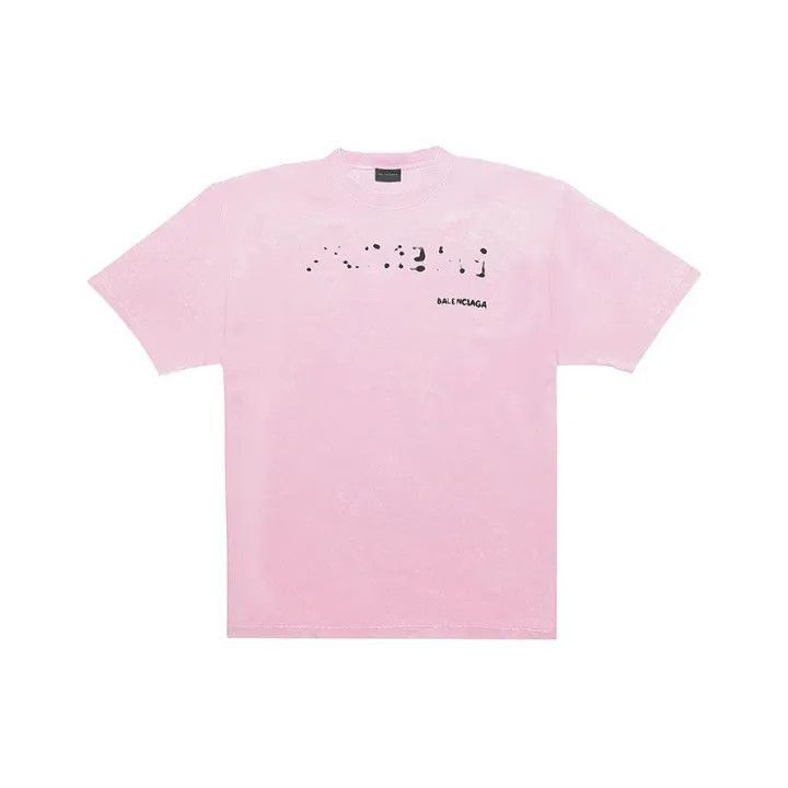 Balenciaga SS23 Pink Letter Print T-Shirt 0079-2507