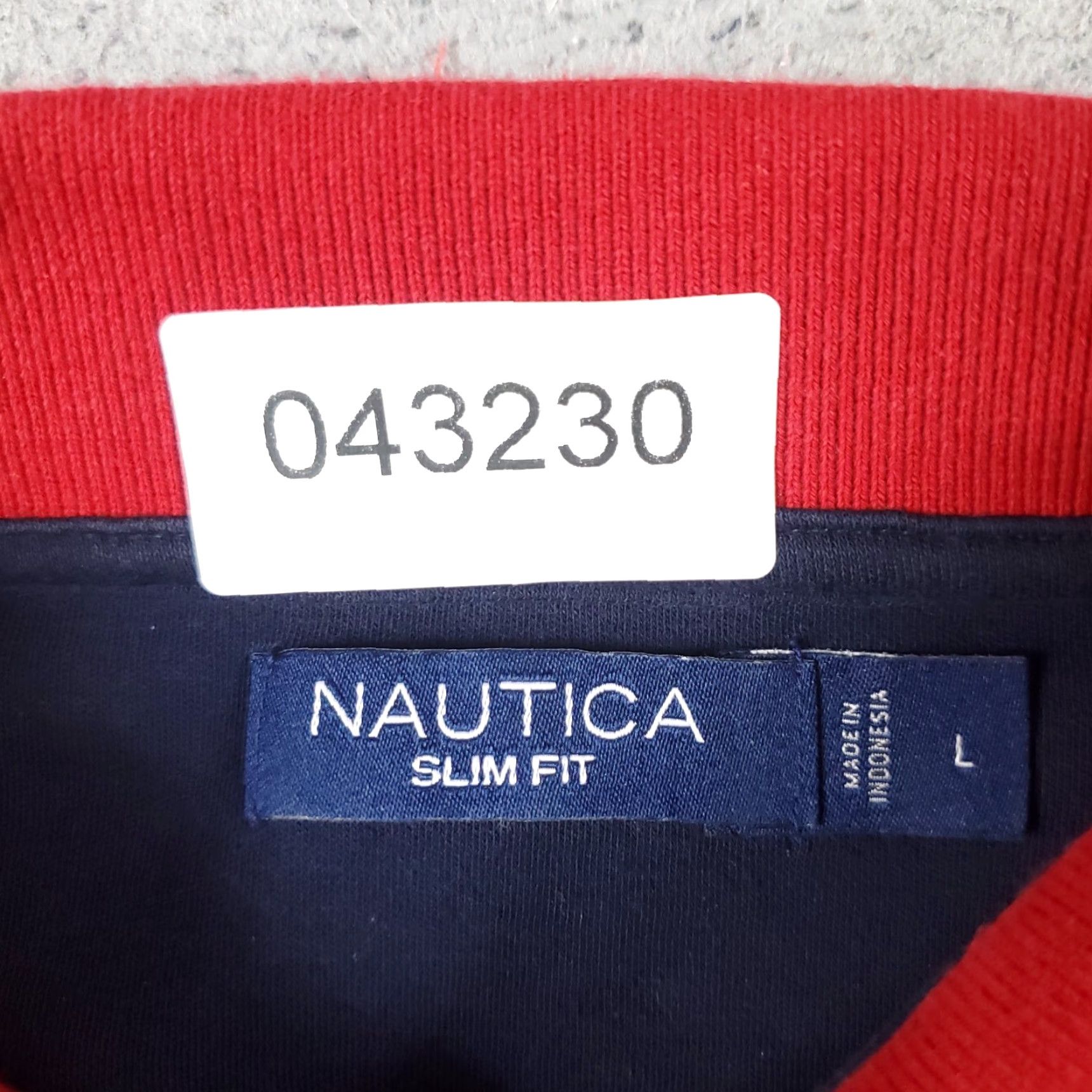 Nautica Nautica Polo Shirt Mens Large Red Golf Casual Short Sleeve Adult Regular Size - Classic American Preppy Logo Buttons Slip-Resistant Size US L / EU 52-54 / 3 - 8 Thumbnail