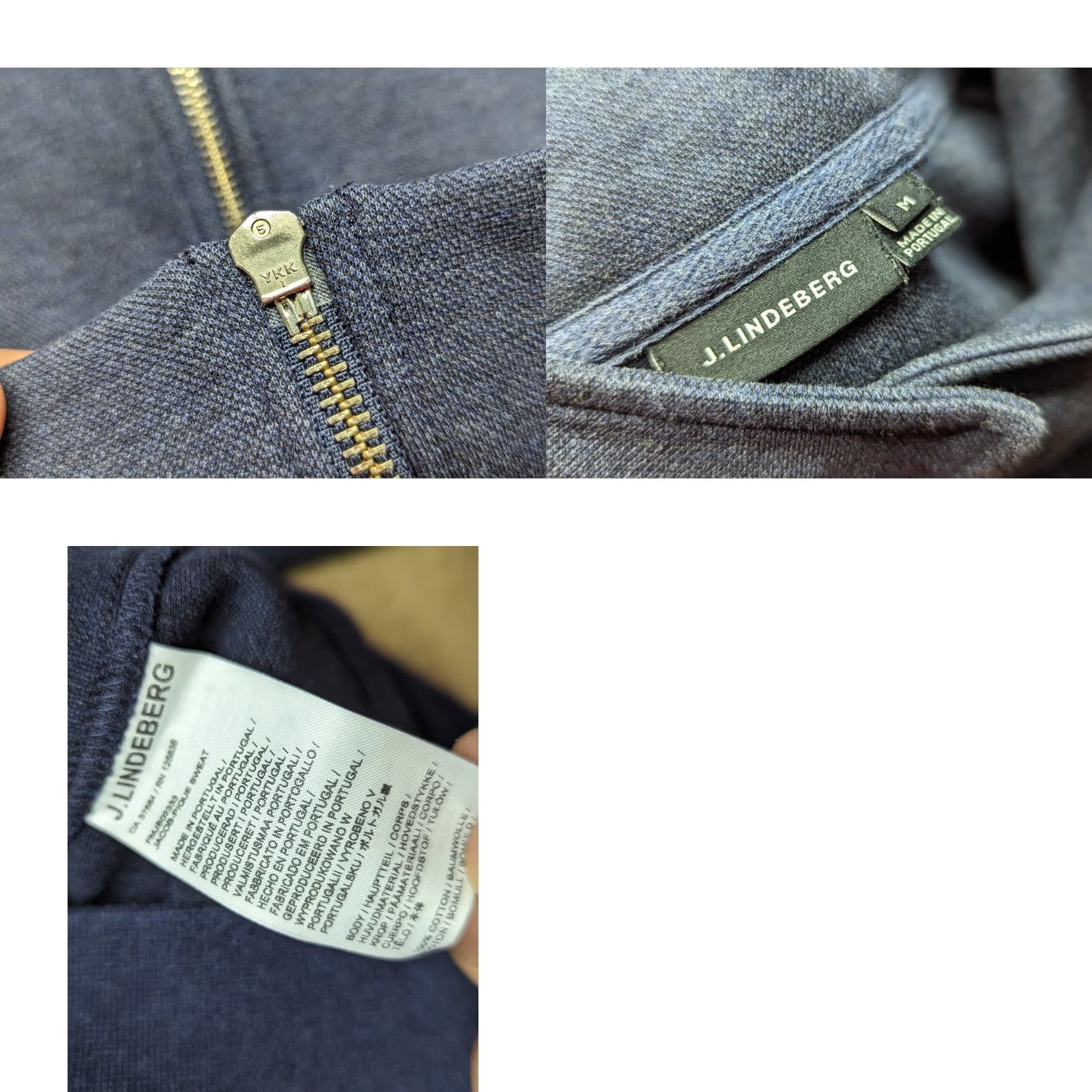 J.Lindeberg J. Lindeberg Jacket Mens M Blue Full Zip Shirt Size US M / EU 48-50 / 2 - 8 Thumbnail