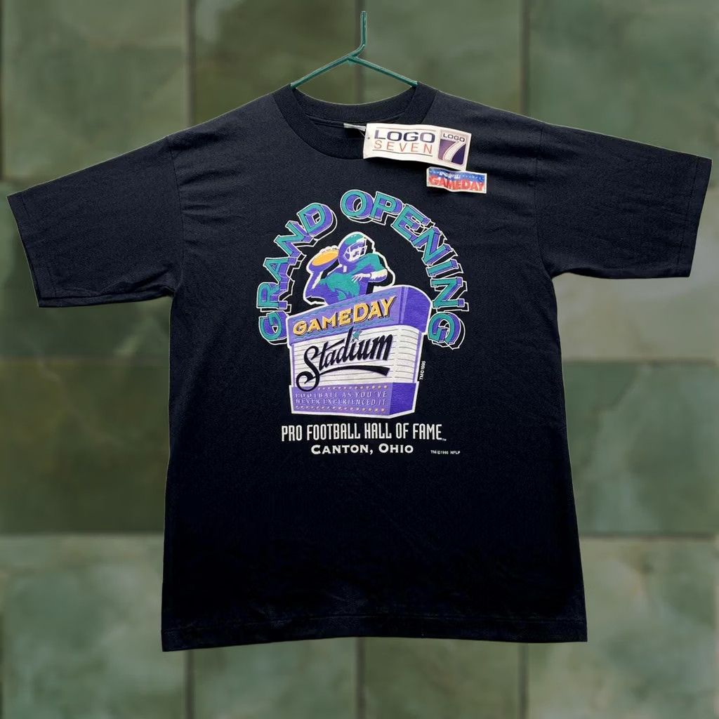 Logo 7 VINTAGE Logo 7 T-Shirt Mens Large Pro Football Hall Of Fame Opening Day 1995 90s Size US L / EU 52-54 / 3 - 1 Thumbnail