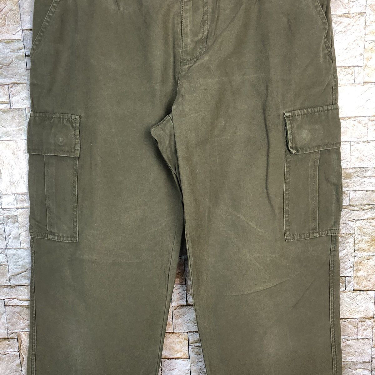 Japanese Brand Enracine Green Cargo Multipocket Pants #A318 Size US 28 / EU 44 - 6 Thumbnail