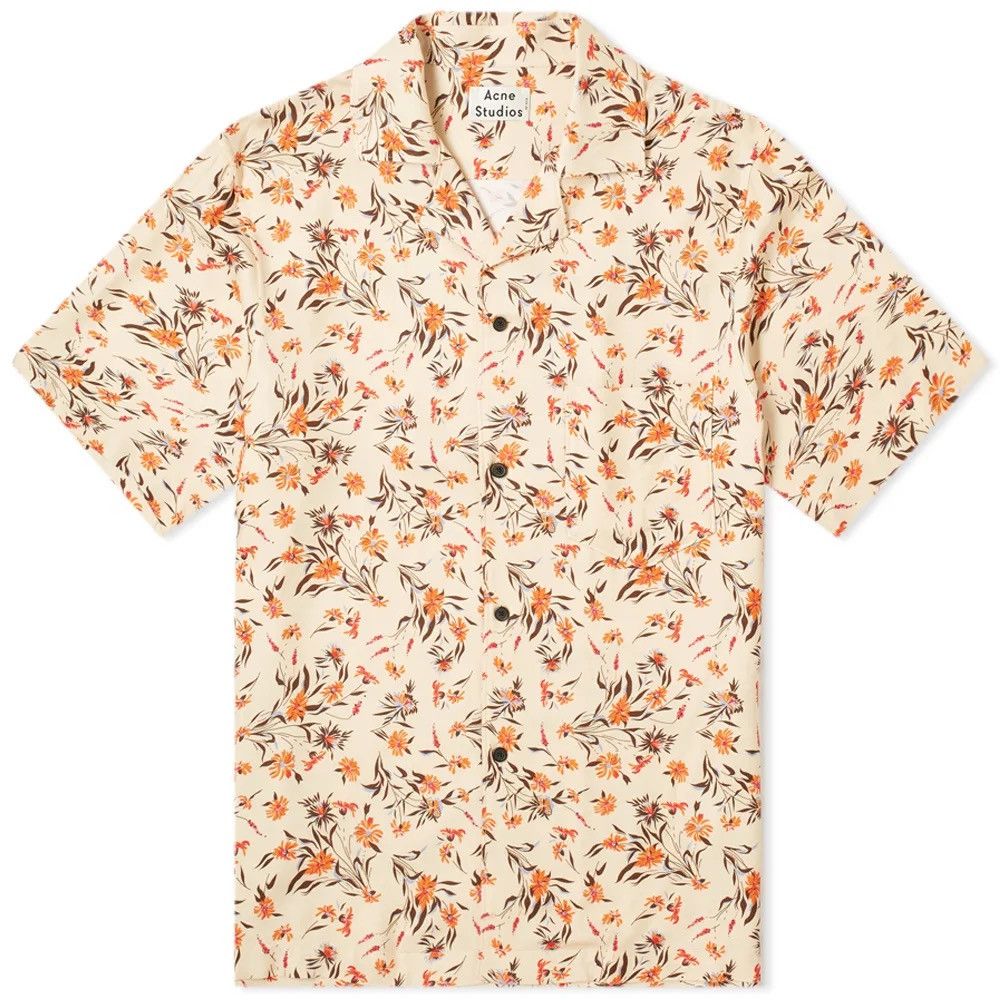 Acne Studios ACNE STUDIOS SIMON FLUID FLOWER POWER VACATION SHIRT Size US M / EU 48-50 / 2 - 1 Thumbnail