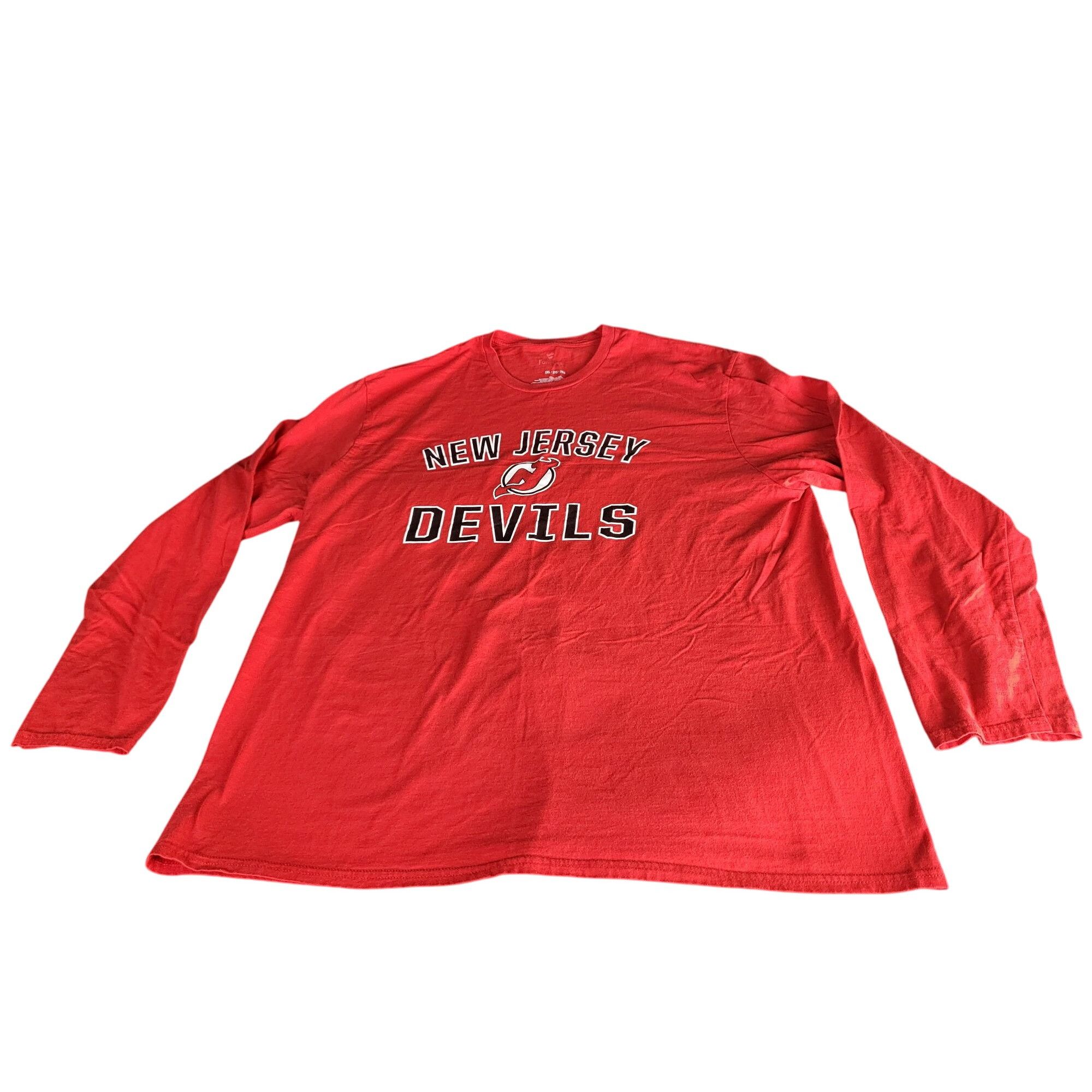 NHL New Jersey Devils Fanatics Hockey Tshirt Men Sz XXL Red NHL Size US XXL / EU 58 / 5 - 1 Thumbnail