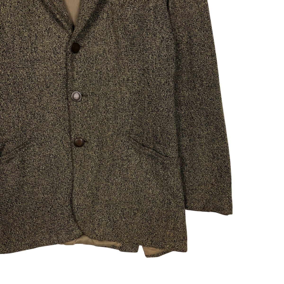 Emporio Armani 🔥VINTAGE WOOL HERRINGBONE JACKET EMPORIA ARMANI MADE ITALY Size US M / EU 48-50 / 2 - 7 Thumbnail