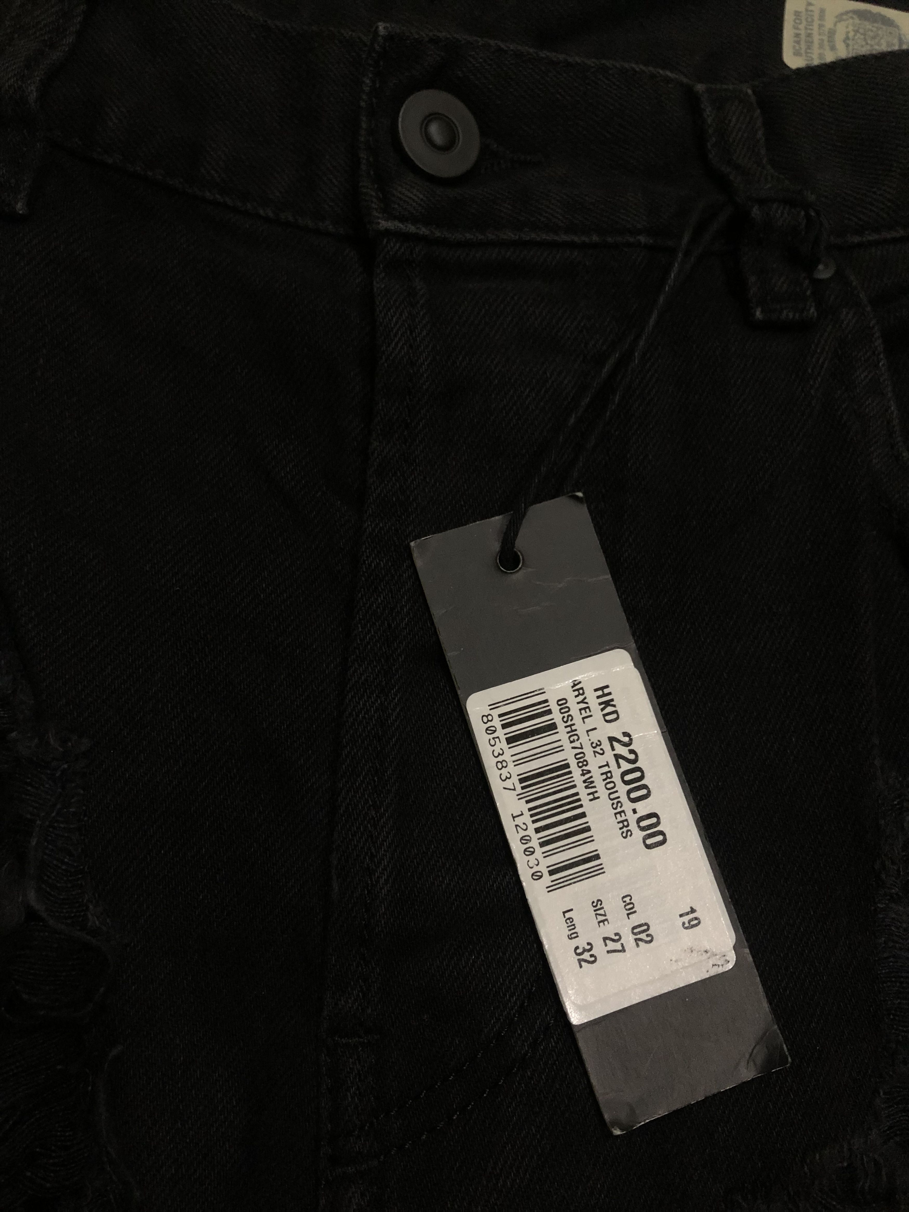 Diesel BNWT Diesel Aryel 084WH Distressed Black Jeans Size 30" / US 8 / IT 44 - 5 Thumbnail