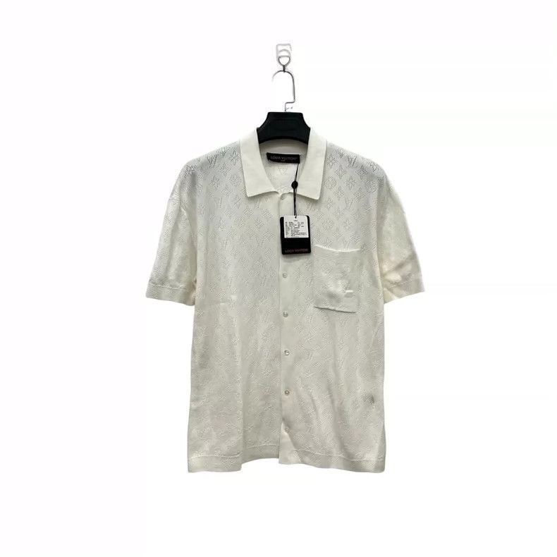 Louis Vuitton Louis Vuitton Knitted Full Print Cutout Short Sleeve Shirt Size US M / EU 48-50 / 2 - 1 Thumbnail
