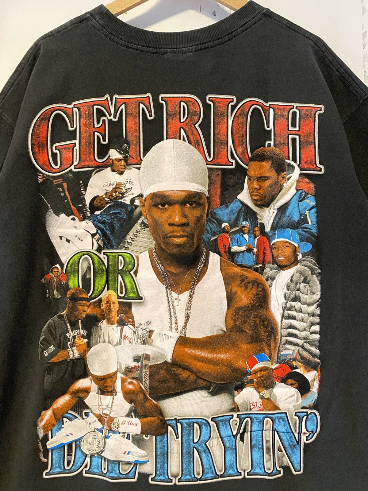 50 Cent × Marino Morwood × Vintage 50 Cent get rich or die trying merch t Shirt marino morwood Size US XL / EU 56 / 4 - 3 Thumbnail