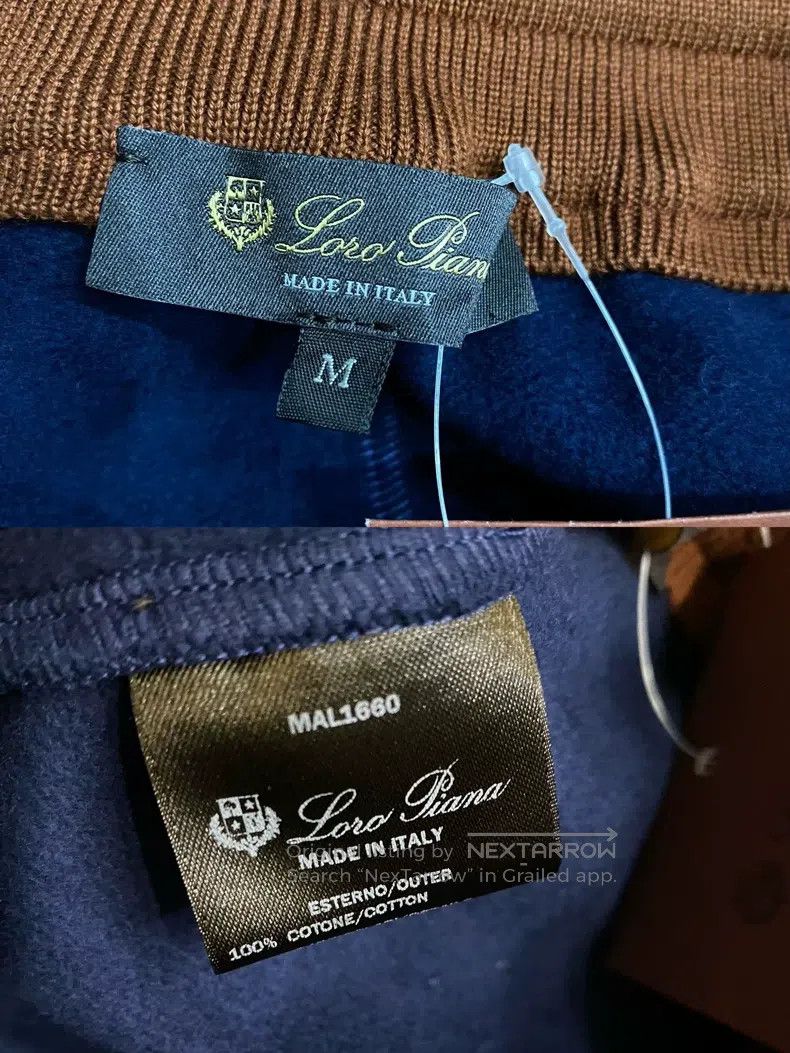Loro Piana LORO PIANA Classic pull-on athletic pants in navy blue wit Size US 34 / EU 50 - 7 Thumbnail