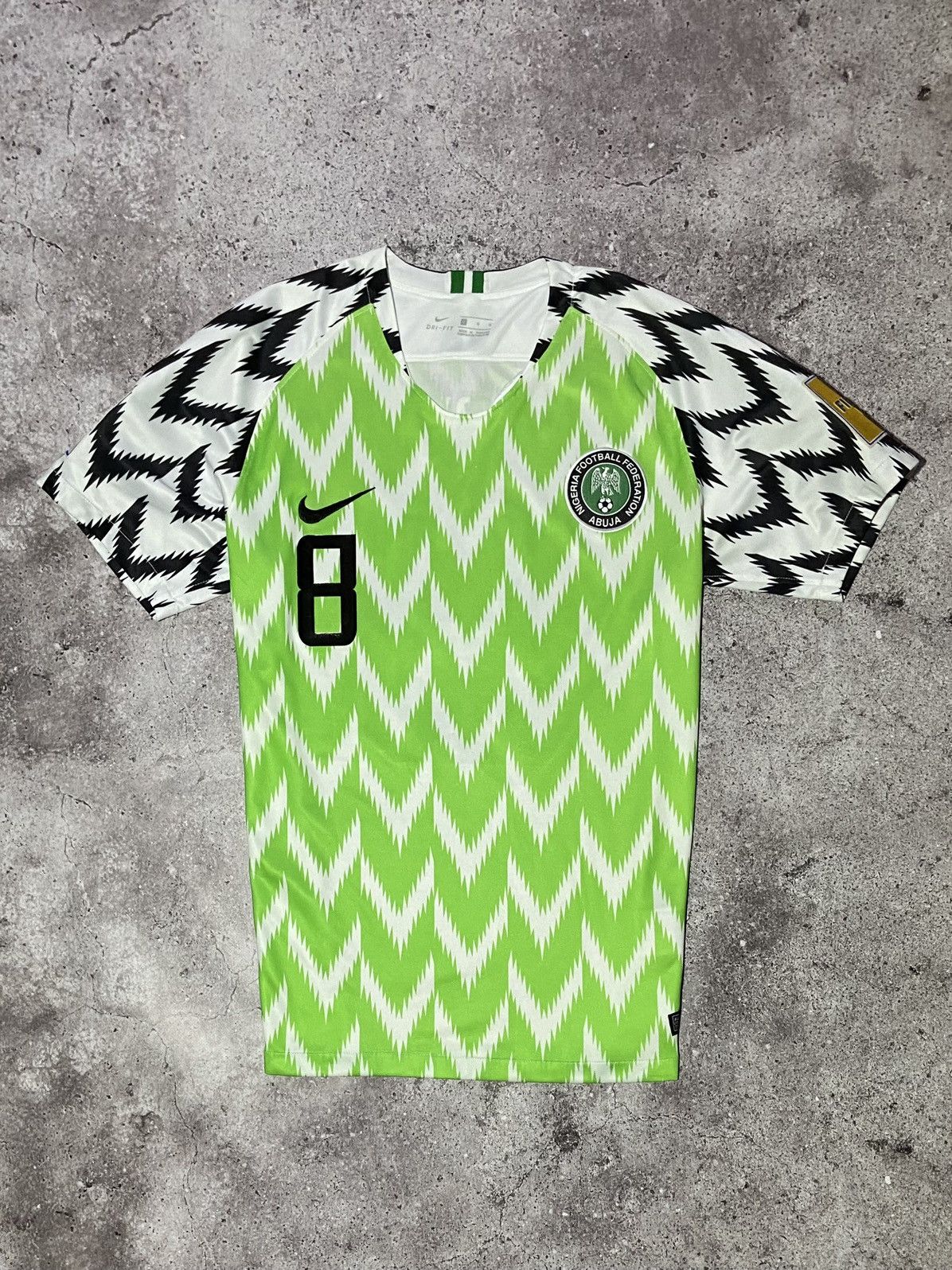 Nike 💥Nigeria Iheanacho #8 2012 prayer football jersey t-shirt‼️ Size US L / EU 52-54 / 3 - 1 Thumbnail
