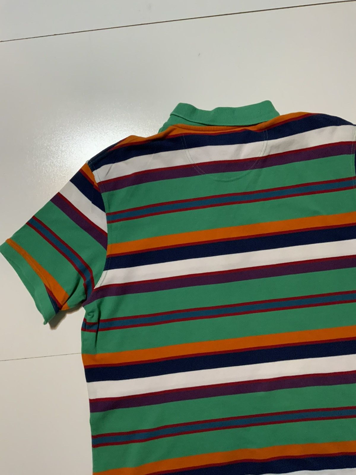 Barbour Barbour Striped Multicolored Rugby Embroidered Polo Shirt Size US XXL / EU 58 / 5 - 4 Thumbnail