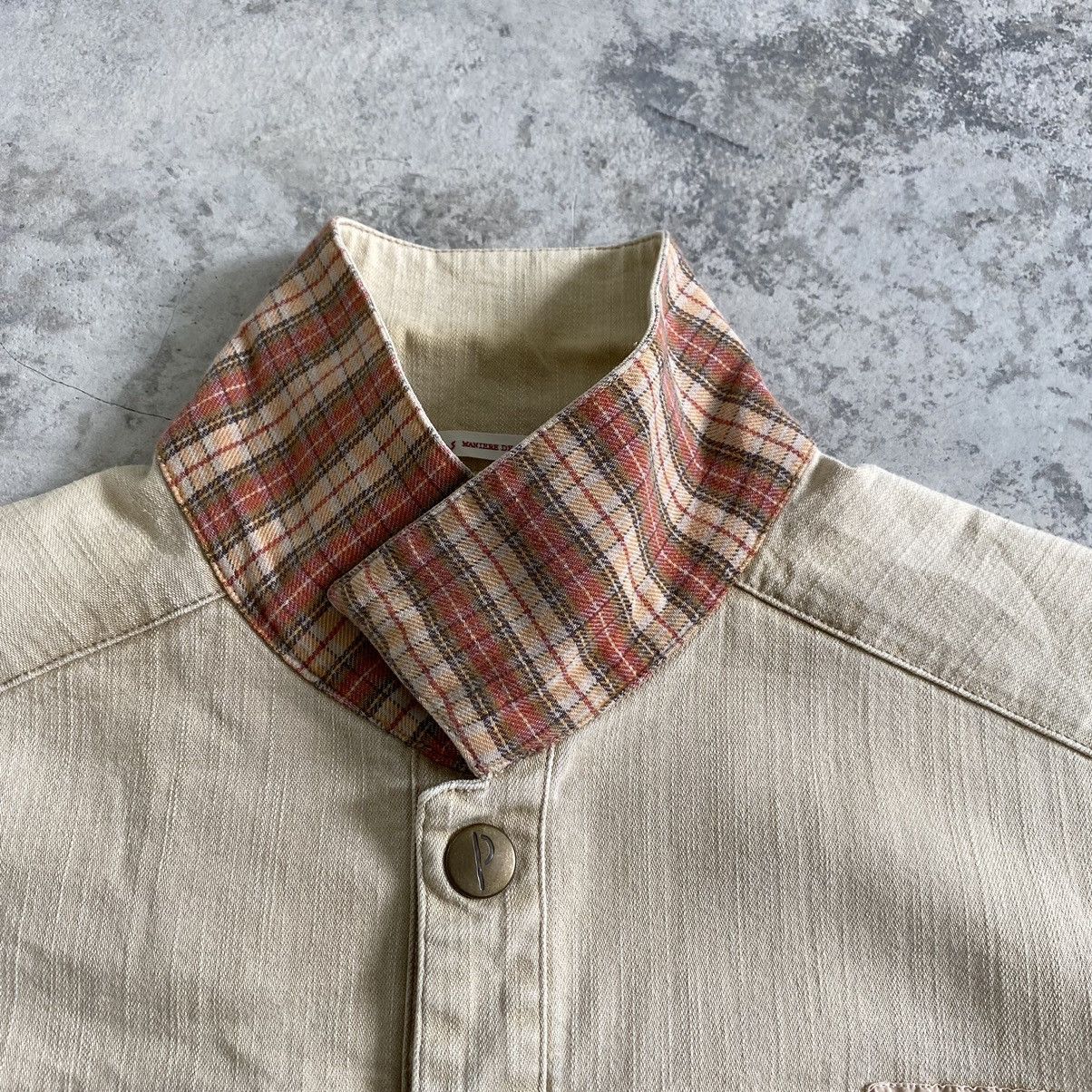 Mademoiselle Non Non Vintage Papas Flap Pocket Cinch Back Stretch Denim Jacket Size US M / EU 48-50 / 2 - 19 Thumbnail