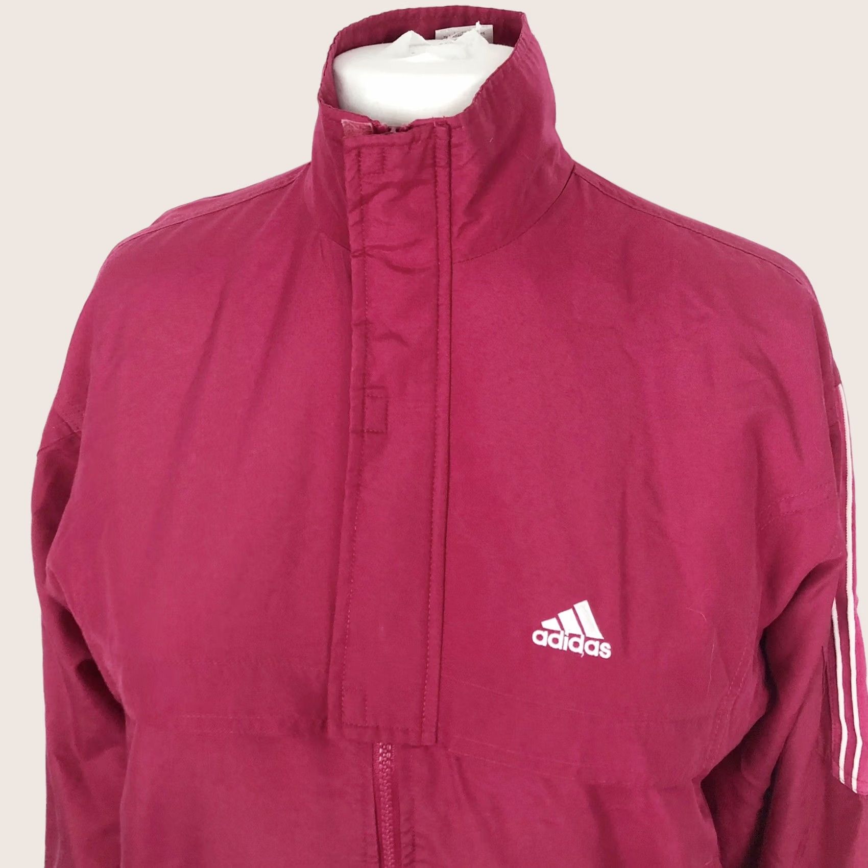 Adidas VINTAGE adidas Cropped Jacket Women’s Pink Zip Up 32/34, Short, Regular, Logo, Polyester, Casual, Clean, Used, Vietnam, Women Size XXS / US 00 / IT 34 - 1 Thumbnail