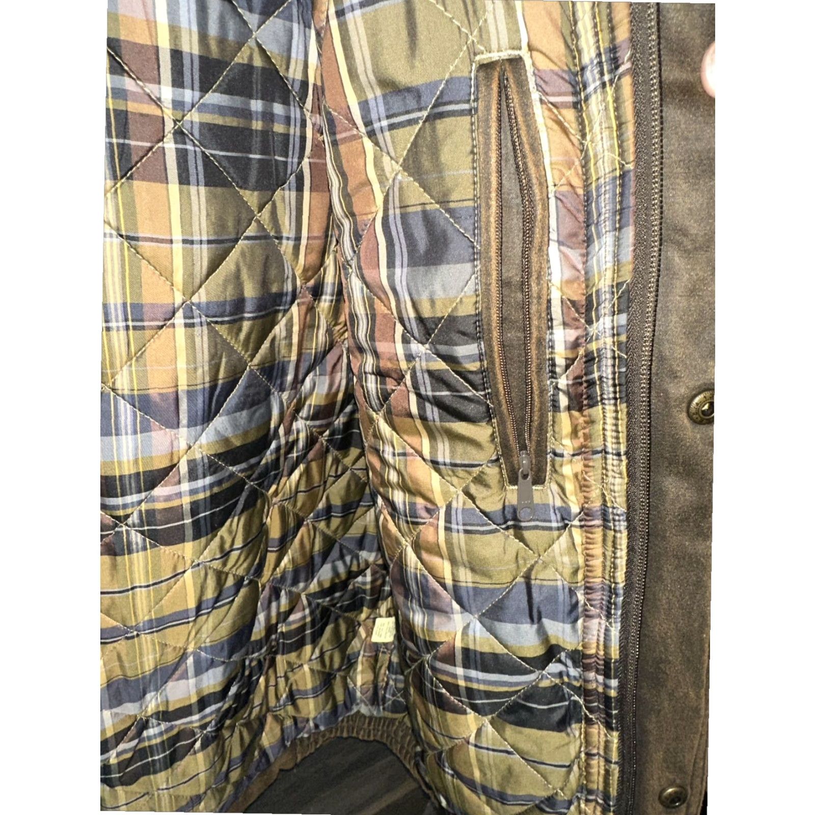 Scully Scully Mens Quilt Lined Faux Leather Puffer Vest Brown Extra Large XL Size US M / EU 48-50 / 2 - 7 Thumbnail
