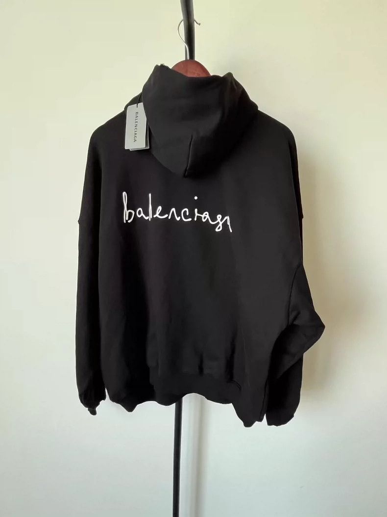 Balenciaga Balenciaga Tanabata love embossed logo craft hooded sweate Size US M / EU 48-50 / 2 - 2 Thumbnail
